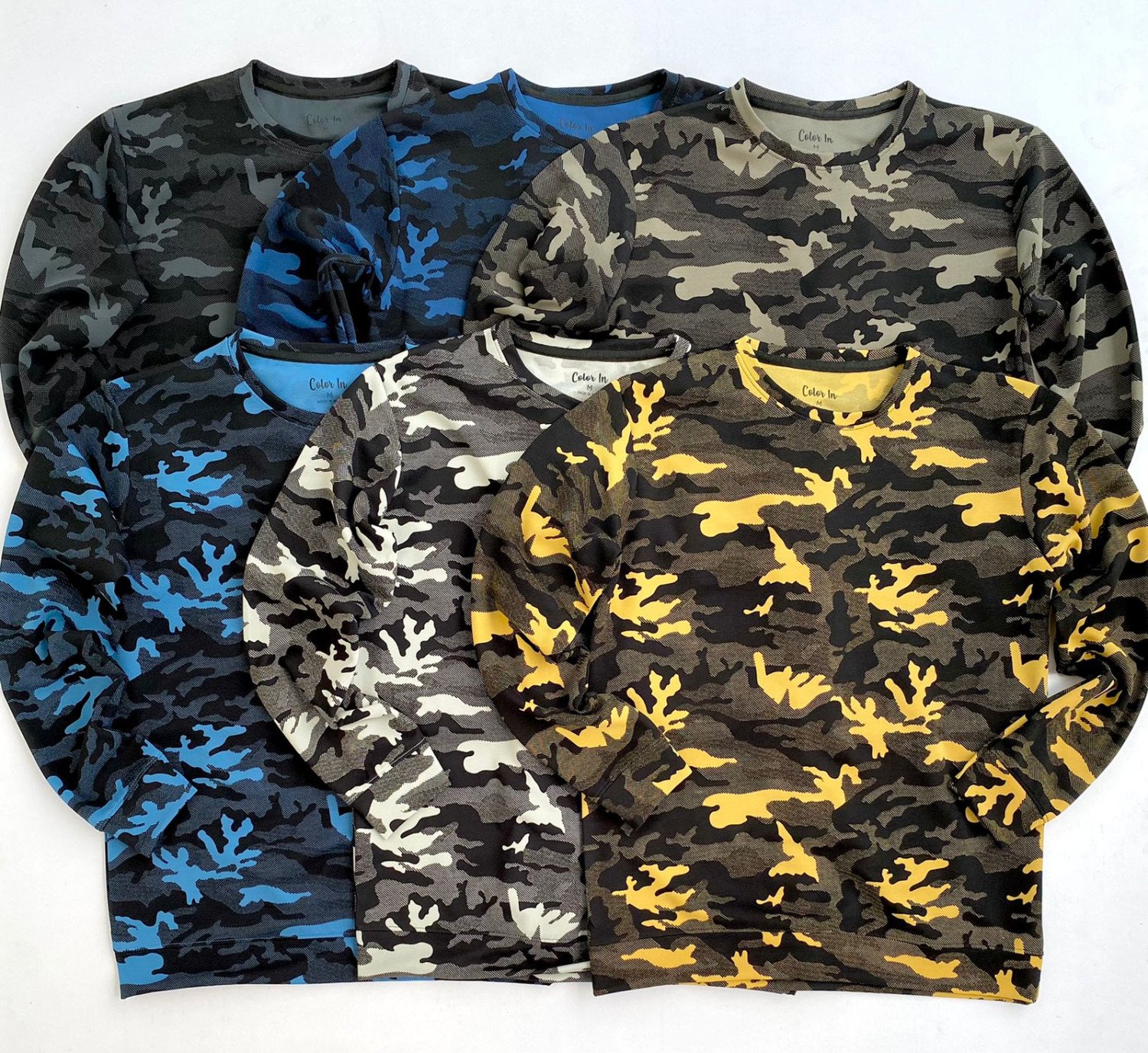 CAMOUFLAGE PRINTED TEES
